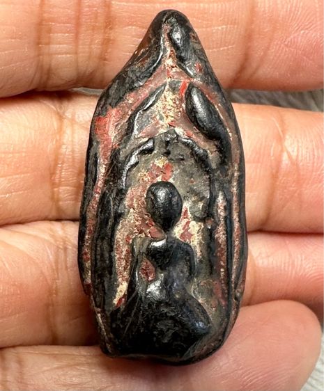 พระกริ่งคลองตะเคียน ด้านหลังกระเทาะเดิม ลงรักร่องชาด มีกริ่ง รูปที่ 6