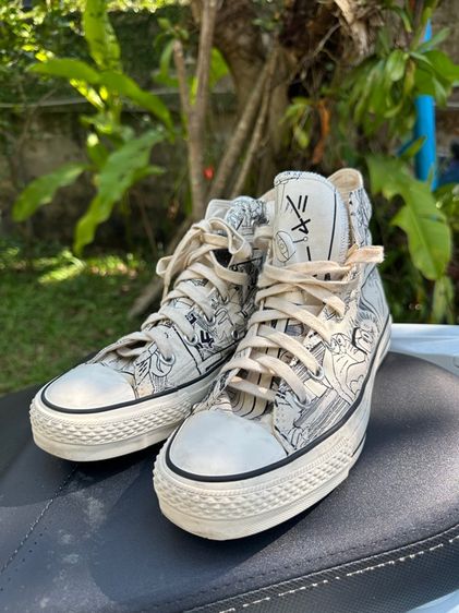 ขาว ผ้าใบ รองเท้าผ้าใบ UK 6 | EU 39 1/3 | US 6.5 Vintage Converse X Doraemon Japan 🇯🇵 