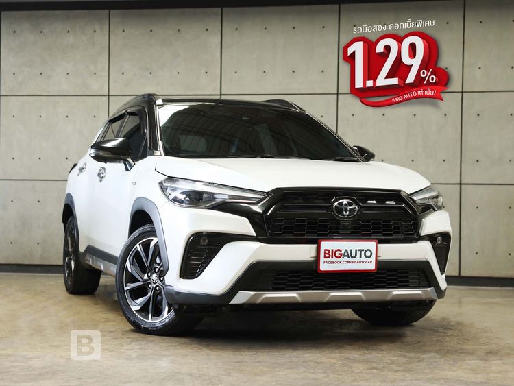 รถ Toyota Corolla Cross 1.8 Hybrid Premium Safety GR Sport สี ขาว