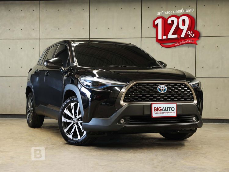 รถ Toyota Corolla Cross 1.8 Hybrid Premium สี ดำ