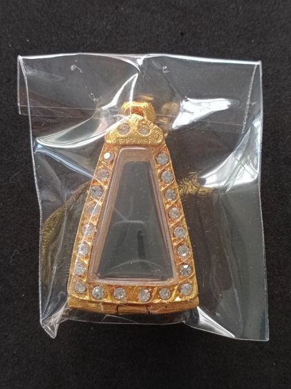 กรอบทองไมครอน ฝังพลอยพระผงสุพรรณ