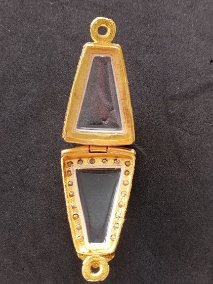 กรอบทองไมครอน ฝังพลอยพระผงสุพรรณ รูปที่ 4