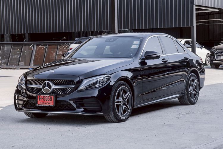 Mercedes-Benz C-Class 2020 C350 Sedan ปลั๊กอินไฮบริด (PHEV) ไม่ติดแก๊ส เกียร์อัตโนมัติ ดำ รูปที่ 3