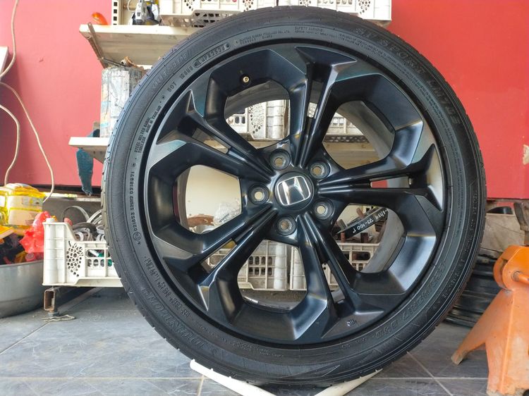 แม็กฮอนด้า สีเดิม ขอบ17 พร้อมยางดันลอป 225 45 17 ปี24 ใส่ civic ได้ทุกรุ่น รูปที่ 3