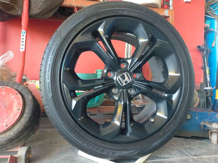 แม็กฮอนด้า สีเดิม ขอบ17 พร้อมยางดันลอป 225 45 17 ปี24 ใส่ civic ได้ทุกรุ่น รูปที่ 4