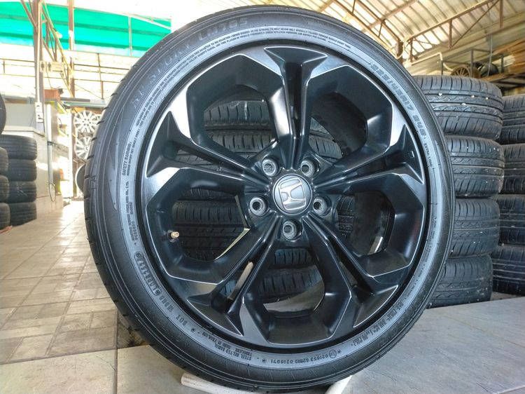 แม็กฮอนด้า สีเดิม ขอบ17 พร้อมยางดันลอป 225 45 17 ปี24 ใส่ civic ได้ทุกรุ่น รูปที่ 2