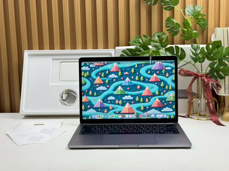 Apple Macbook Pro 13 Inch แมค โอเอส 8 กิกะไบต์ อื่นๆ ไม่ใช่ MacBook Pro (13-inch 2019 Two Thunderbolt 3 ports) Ram8gb SSD256gb SpaceGray 
