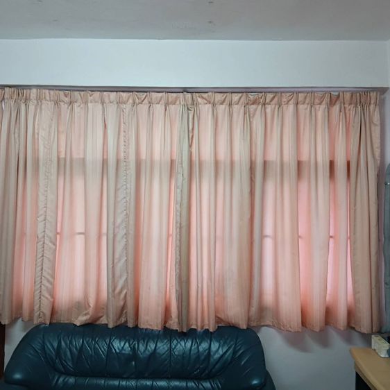 ผ้าม่านสีโอรสพร้อมราง 4เมตร รูปที่ 4