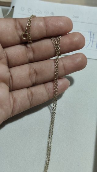 ❌ปิดแล้ว❌สร้อยคอทองคำแท้14k  ตอกโค๊ด585 และตอกสัญลักษณ์อื่นๆ งานจากต่างประเทศ รูปที่ 2