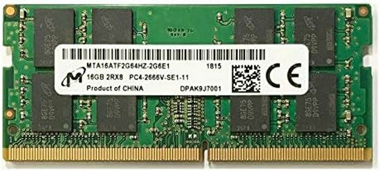 RAM DDR4 สำหรับโน๊ตบุ๊ค 16 GB บัส 2666 GHz พร้อมใช้งาน รูปที่ 4