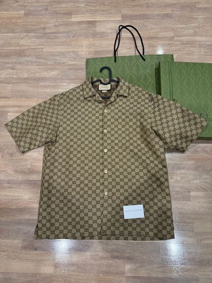 Gucci Short Sleeved Linen Shirt 46 รูปที่ 2