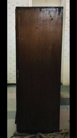 ตู้ไม้สัก กว้าง106ซม. หนา40ซม. สูง114ซม. ด้านบนเป็นส่วนตู้ ด้านล่างมีลิ้นชักยาว รูปที่ 4