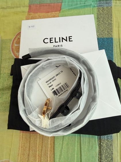 เข็มขัด celine small 18 mm black No.75