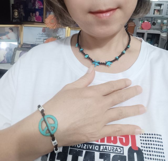 สร้อยคอ สร้อยข้อมือถักเธอคอยท์  รูปที่ 3