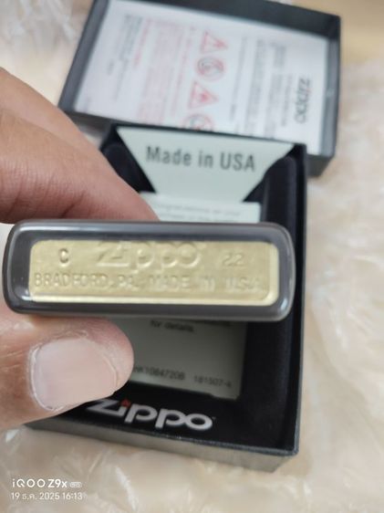 ขายzippo แท้ มือหนึ่ง สีน้ำตาล รูปที่ 5