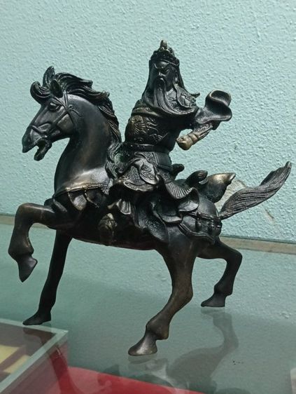 รูปหล่อเทพเจ้า กวนอู เนื้อโลหะ สวยเดิม รูปที่ 2