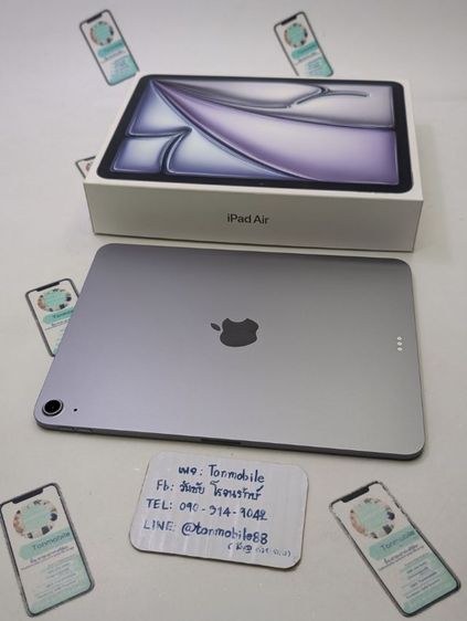 ขาย เทิร์น iPad Air 7 M3 11 นิ้ว Wifi 128 GB สี Gray ศูนย์ไทย อายุ 8 วัน รอบชาร์จ 6 รอบ สุขภาพแบต 100 ประกันยาว เพียง 14,590 บาท ครับ รูปที่ 2