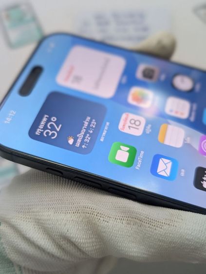 ขาย เทิร์น iPhone 16 Pro Max 256 Black ศูนย์ไทย สภาพสวย อุปกรณ์ครบยกกล่อง สุขภาพแบต 100 ประกันเหลือ 3 เดือน เพียง 31,990 บาท ครับ  รูปที่ 12