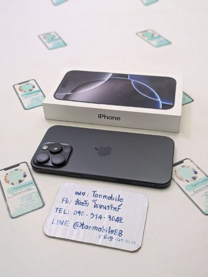 ขาย เทิร์น iPhone 16 Pro Max 256 Black ศูนย์ไทย สภาพสวย อุปกรณ์ครบยกกล่อง สุขภาพแบต 100 ประกันเหลือ 3 เดือน เพียง 31,990 บาท ครับ  รูปที่ 2