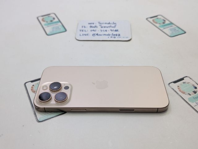 ขาย เทิร์น iPhone 16 Pro Max 256 Desert ศูนย์ไทย สภาพใหม่เอี่ยม อุปกรณ์ครบยกกล่อง สุขภาพแบต 96 ประกันเหลือ 2 เดือน เพียง 32,990 บาท ครับ  รูปที่ 6