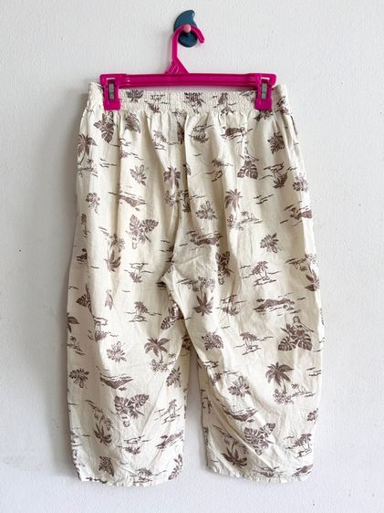 ยุนิM กางเกงชายเอวยืดสีครีมลายนางเงือก รูปที่ 2