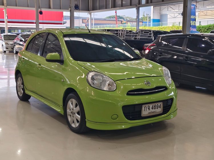 Nissan March 2011 1.2 VL Sedan เบนซิน ไม่ติดแก๊ส เกียร์อัตโนมัติ เขียว รูปที่ 3