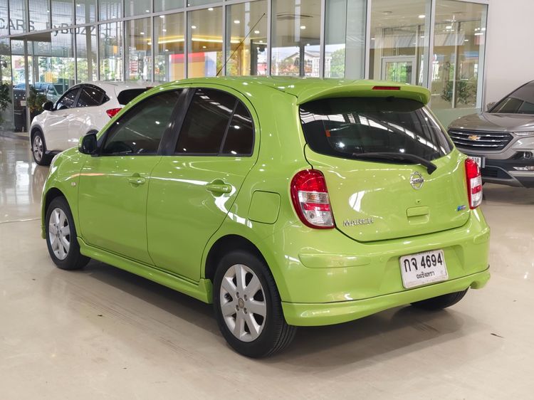 Nissan March 2011 1.2 VL Sedan เบนซิน ไม่ติดแก๊ส เกียร์อัตโนมัติ เขียว รูปที่ 4