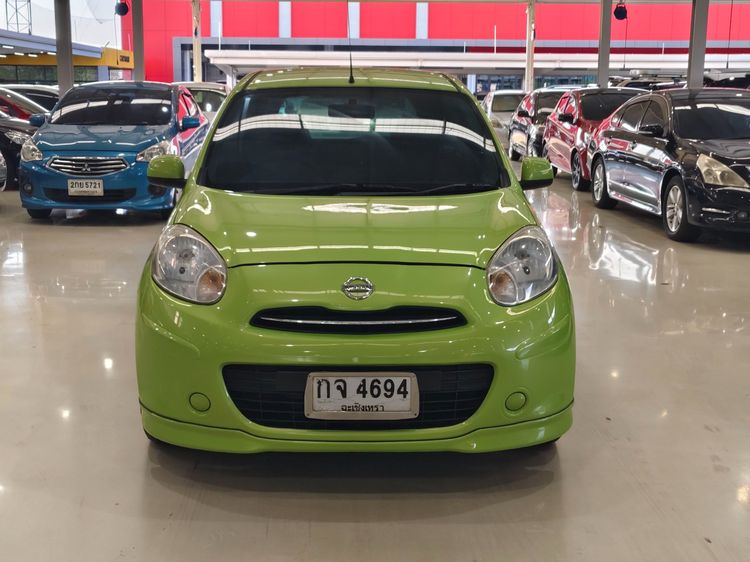 Nissan March 2011 1.2 VL Sedan เบนซิน ไม่ติดแก๊ส เกียร์อัตโนมัติ เขียว รูปที่ 2