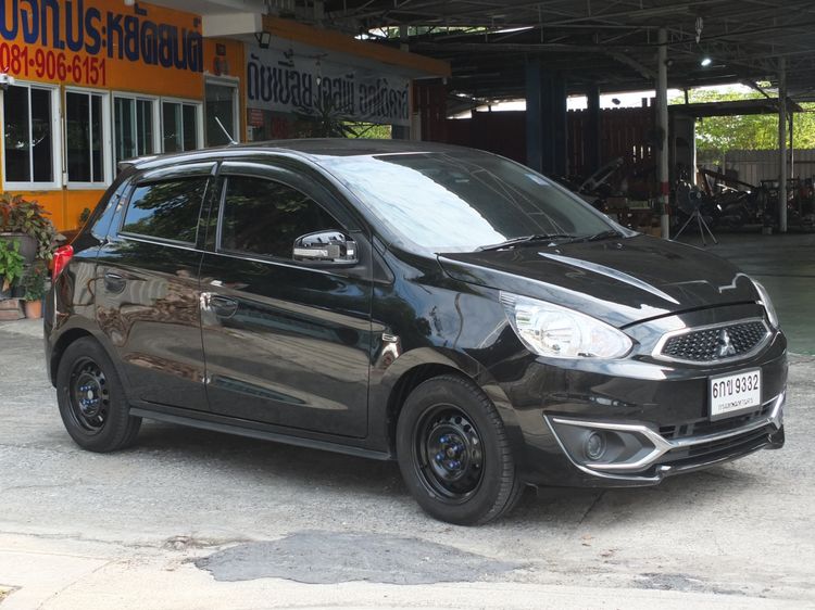 Mitsubishi Mirage 2017 1.2 GLX Sedan เบนซิน ไม่ติดแก๊ส เกียร์อัตโนมัติ ดำ รูปที่ 2