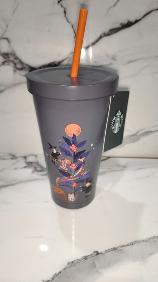 Starbucks Stainless Steel Coffee Harvest With Magic Cold Cup 15ozแท้💯