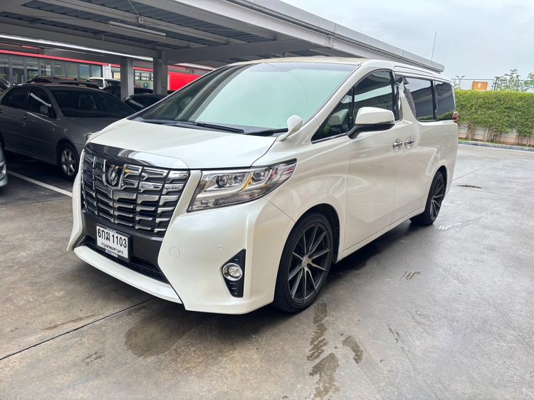Toyota Alphard 2015 2.5 G Utility-car เบนซิน ไม่ติดแก๊ส เกียร์อัตโนมัติ ขาว รูปที่ 3