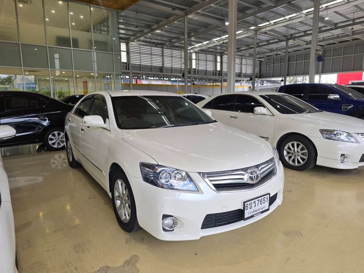 Toyota Camry 2009 2.4 Hybrid Sedan เบนซิน ไม่ติดแก๊ส เกียร์อัตโนมัติ ขาว