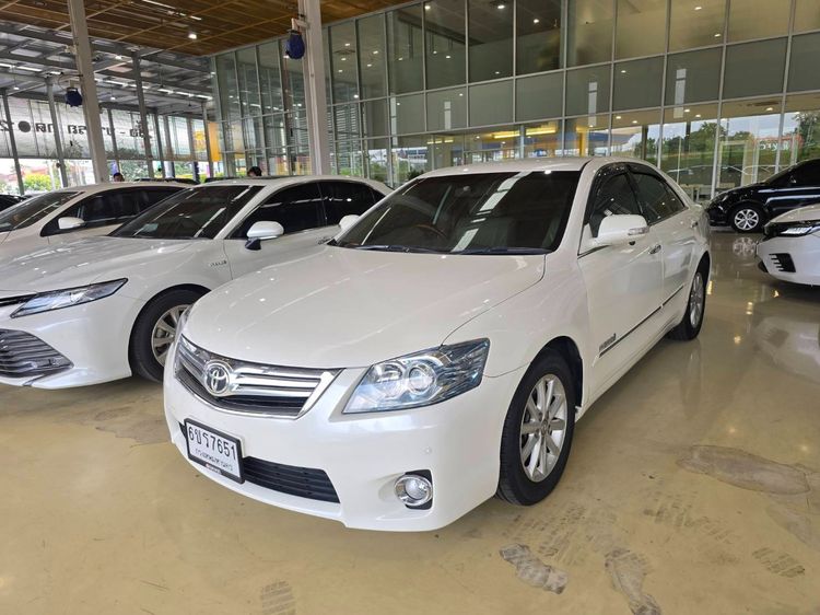 Toyota Camry 2009 2.4 Hybrid Sedan เบนซิน ไม่ติดแก๊ส เกียร์อัตโนมัติ ขาว รูปที่ 3