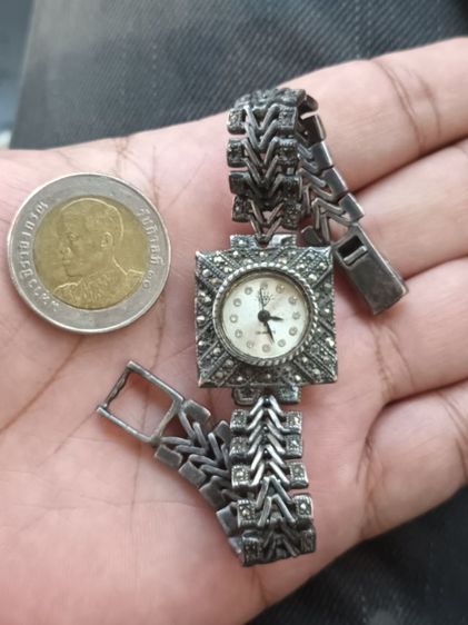 นาฬิกาข้อมือตัวเรือนเงินแท้สั่งทำ ตัวเครื่องเสีย รูปที่ 2