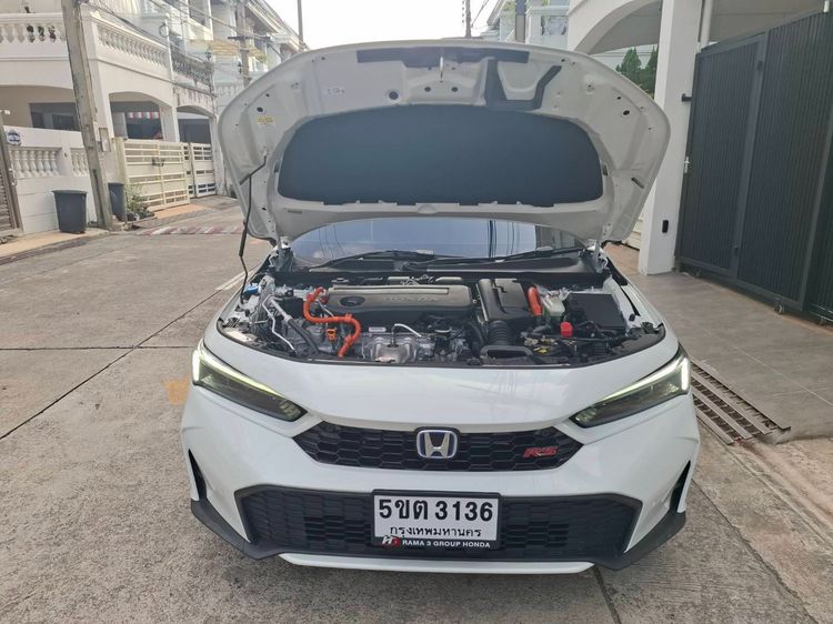 Honda Civic 2024 2.0 eHEV RS Sedan ไฮบริด เกียร์อัตโนมัติ ขาว รูปที่ 4