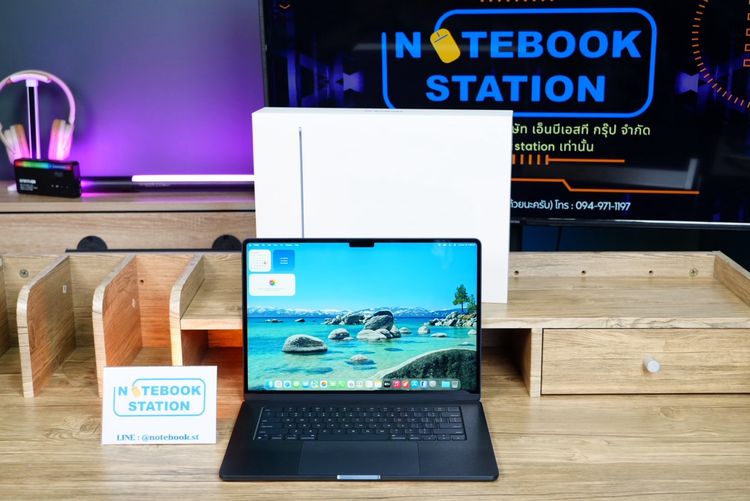 Macbook Air M3 (2024) Ram8 SSD512 จอ15.3 เครื่องสวยมาก ครบกล่อง แถมแผ่นซิลิโคนรองคีย์บอร์ด TH-ENG เครื่องพร้อมใช้งาน ราคา 24,890.- เท่านั้น  รูปที่ 2