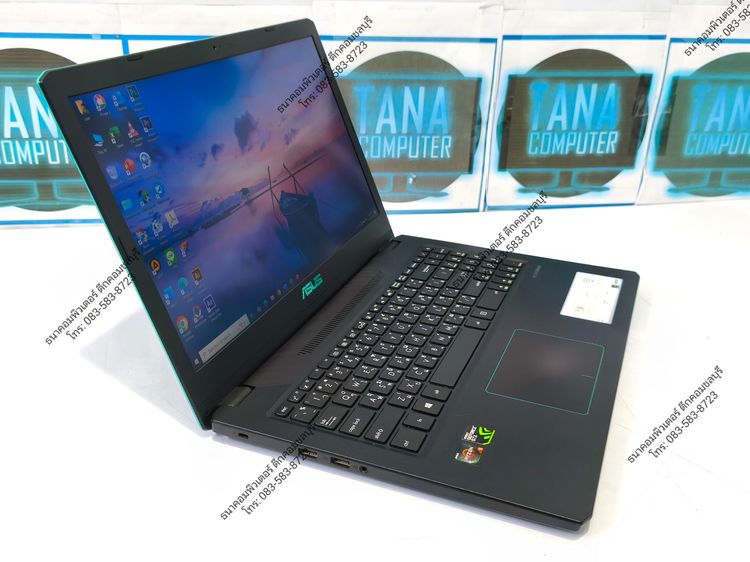 โน๊ตบุคเล่นเกมส์มือสอง Asus AMD Ryzen5-2500U Ram8GB SSD500GB GTX1050 4gb รูปที่ 3