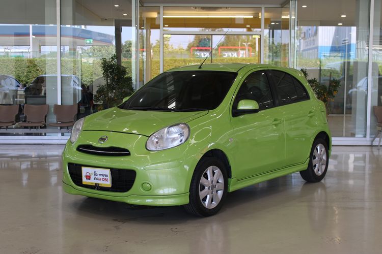 Nissan March 2011 1.2 VL Sedan เบนซิน ไม่ติดแก๊ส เกียร์อัตโนมัติ เขียว รูปที่ 4