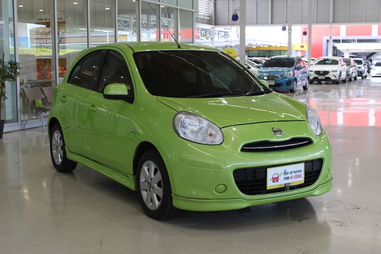 Nissan March 2011 1.2 VL Sedan เบนซิน ไม่ติดแก๊ส เกียร์อัตโนมัติ เขียว รูปที่ 2
