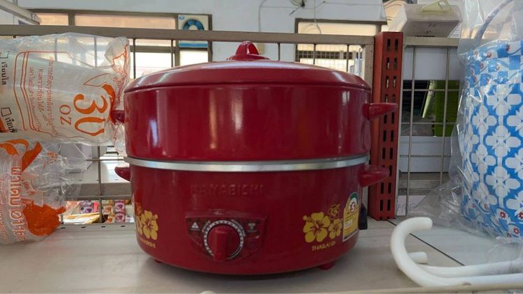 กระทะไฟฟ้าพร้อมซึ้งนึ่งของ Hanabishi 