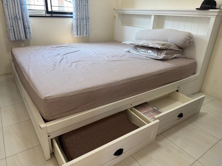 เตียง koncept สีขาว รูปที่ 3