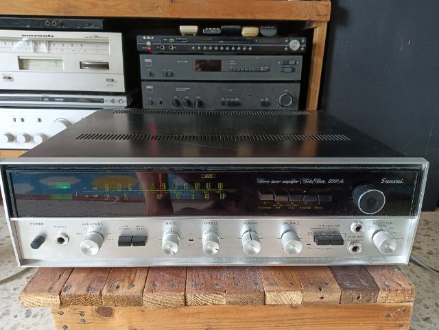 ขาย รีซีฟเวอร์ซันซุย 5000 Aเสียงดีเป็นที่รู้จักกันในตระกูลของเครื่องเสียง am และ FM ใช้งานไม่ได้ครับ ใช้เป็นแอมป์ขยายเสียงดีครับ รูปที่ 3