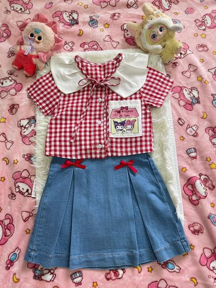 หญิง แดง M ชุดเซตเด็ก