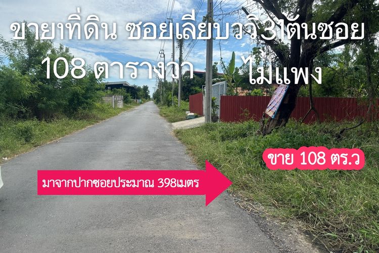 ที่ดินต้นซอยซ.เลียบวารี31สนใจซื้อจริงต่อราคาได้ค่ะขายตารางวาละ12,000 บาทที่ดินทำเลทอง รูปที่ 3