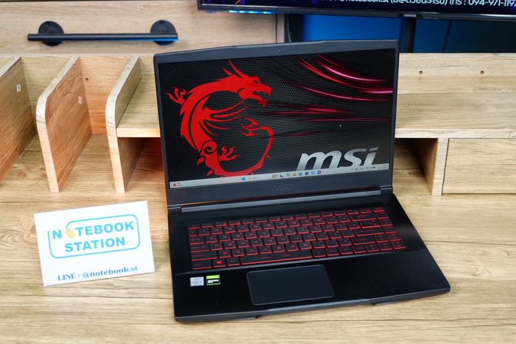 MSI GF63 Thin i5-10500H GTX1650Max-Q(4GB) Ram8 SSD512 จอ15.6 FHD IPS 144Hz สเปคเกมมิ่ง คีย์บอร์ดไฟสีแดง ขายเพียง 11,590.- รูปที่ 3
