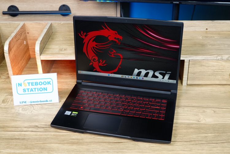 MSI GF63 Thin i5-10500H GTX1650Max-Q(4GB) Ram8 SSD512 จอ15.6 FHD IPS 144Hz สเปคเกมมิ่ง คีย์บอร์ดไฟสีแดง ขายเพียง 11,590.- รูปที่ 4
