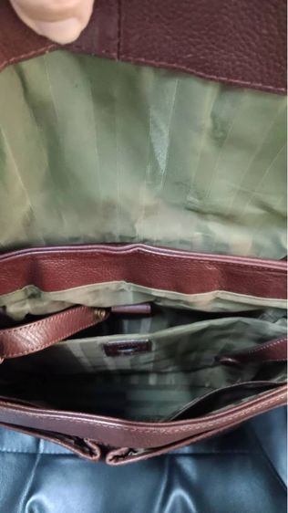 กระเป๋าเป้หนังสีน้ำตาล รูปที่ 4