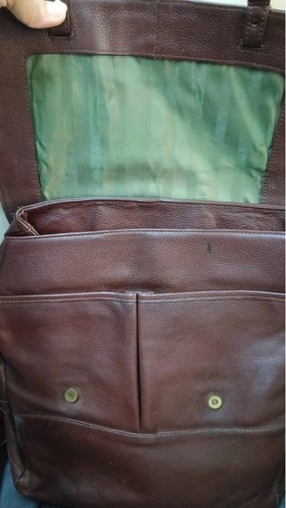 กระเป๋าเป้หนังสีน้ำตาล รูปที่ 10