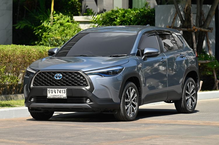 รถ Toyota Corolla Cross 1.8 Hybrid Premium สี เทา