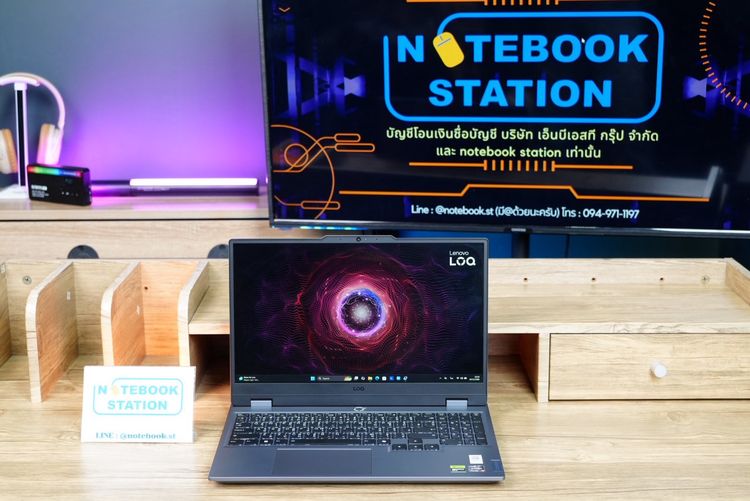 Lenovo LOQ Ryzen5-7235HS RTX3050(6GB) RAM16 SSD512 จอ15.6 FHD 144Hz สเปคสูง ดีไซน์สวยเท่ ดูทันสมัย เครื่องสวยประกันศูนย์2027 รูปที่ 2